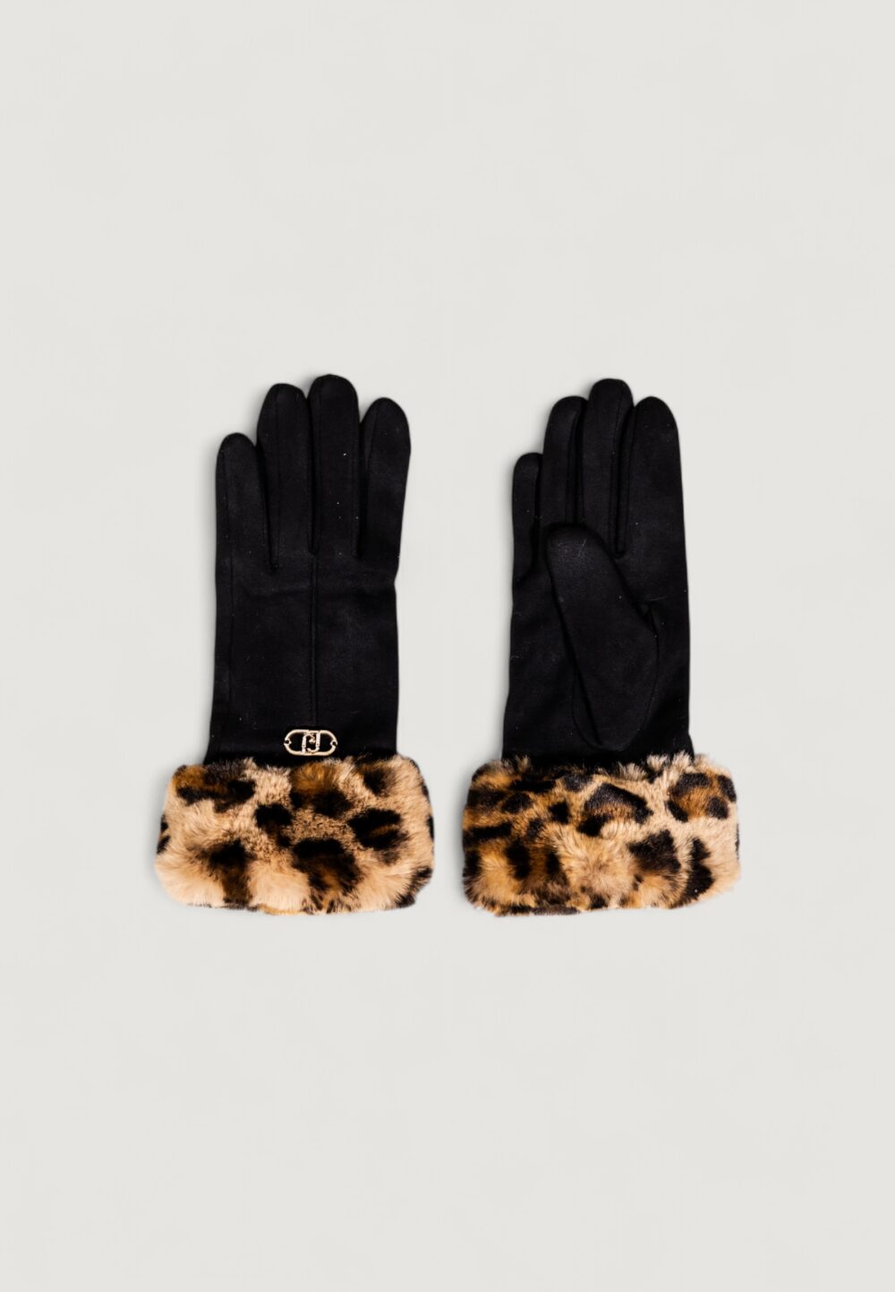Guanti Liu-Jo GUANTI  EFF  SCAMOSCIATO Nero - Beige - Foto 3