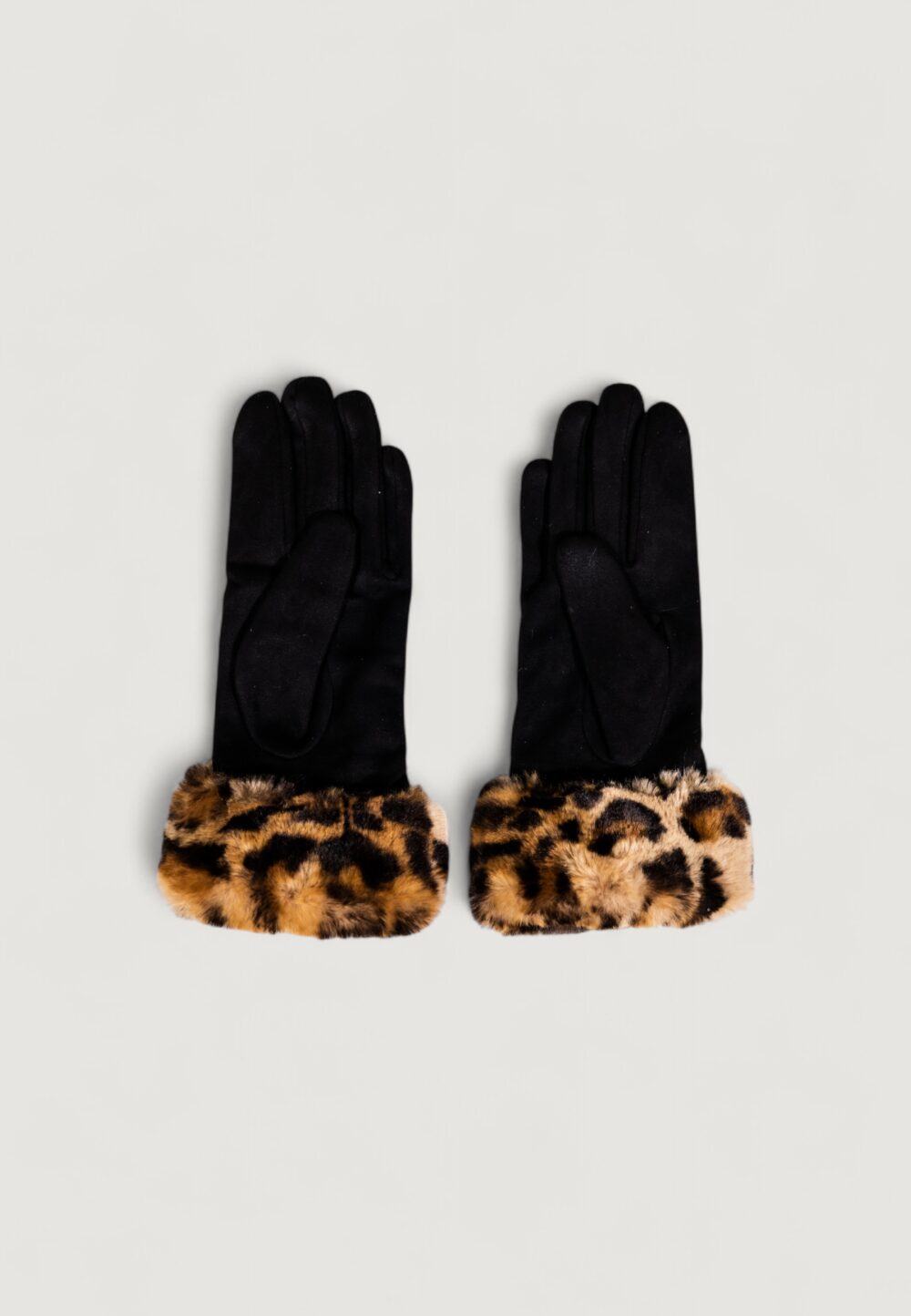 Guanti Liu-Jo GUANTI  EFF  SCAMOSCIATO Nero - Beige - Foto 4