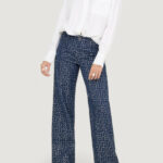 Jeans larghi Only Onlevita Shimmer Pants Otw Blue Denim Scuro - Foto 3