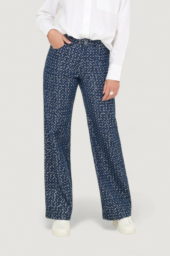 Jeans larghi Only Onlevita Shimmer Pants Otw Blue Denim Scuro