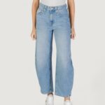 Jeans mom Only ONLFRANKIE HW ANK BARREL DNM DOT007 Denim chiaro - Foto 1