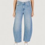 Jeans mom Only ONLFRANKIE HW ANK BARREL DNM DOT007 Denim chiaro - Foto 5
