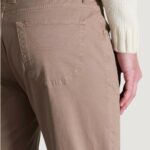 Pantaloni slim Jeckerson JOHN 5 TASCHE TOPPA Beige scuro - Foto 3