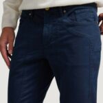 Pantaloni slim Jeckerson JOHN 5 TASCHE TOPPA Blue scuro - Foto 4
