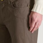 Pantaloni slim Jeckerson JOHN 5 TASCHE TOPPA Cioccolato - Foto 4