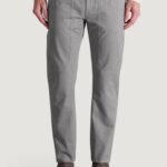 Pantaloni slim Jeckerson JOHN 5 TASCHE TOPPA Grigio Chiaro - Foto 1
