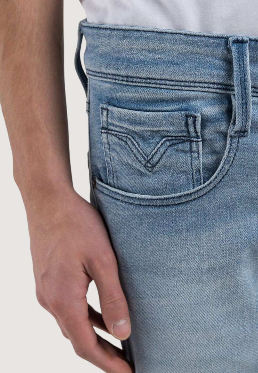 Jeans slim Replay ANBASS SLIM Blu Chiaro - Foto 3