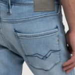Jeans slim Replay ANBASS SLIM Blu Chiaro - Foto 4