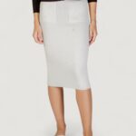 Longuette Guess HARLEY LONGUETTE SKIRT SWTR Panna - Foto 1