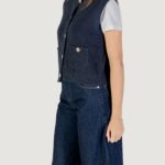 Maglia gilet Jacqueline de Yong Jdystella S/L O-Neck Vest Knt Blue scuro - Foto 2