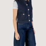 Maglia gilet Jacqueline de Yong Jdystella S/L O-Neck Vest Knt Blue scuro - Foto 3