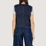 Maglia gilet Jacqueline de Yong Jdystella S/L O-Neck Vest Knt Blue scuro - Foto 4