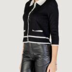 Maglia in filo manica corta Morgan De Toi  Nero - Bianco - Foto 4