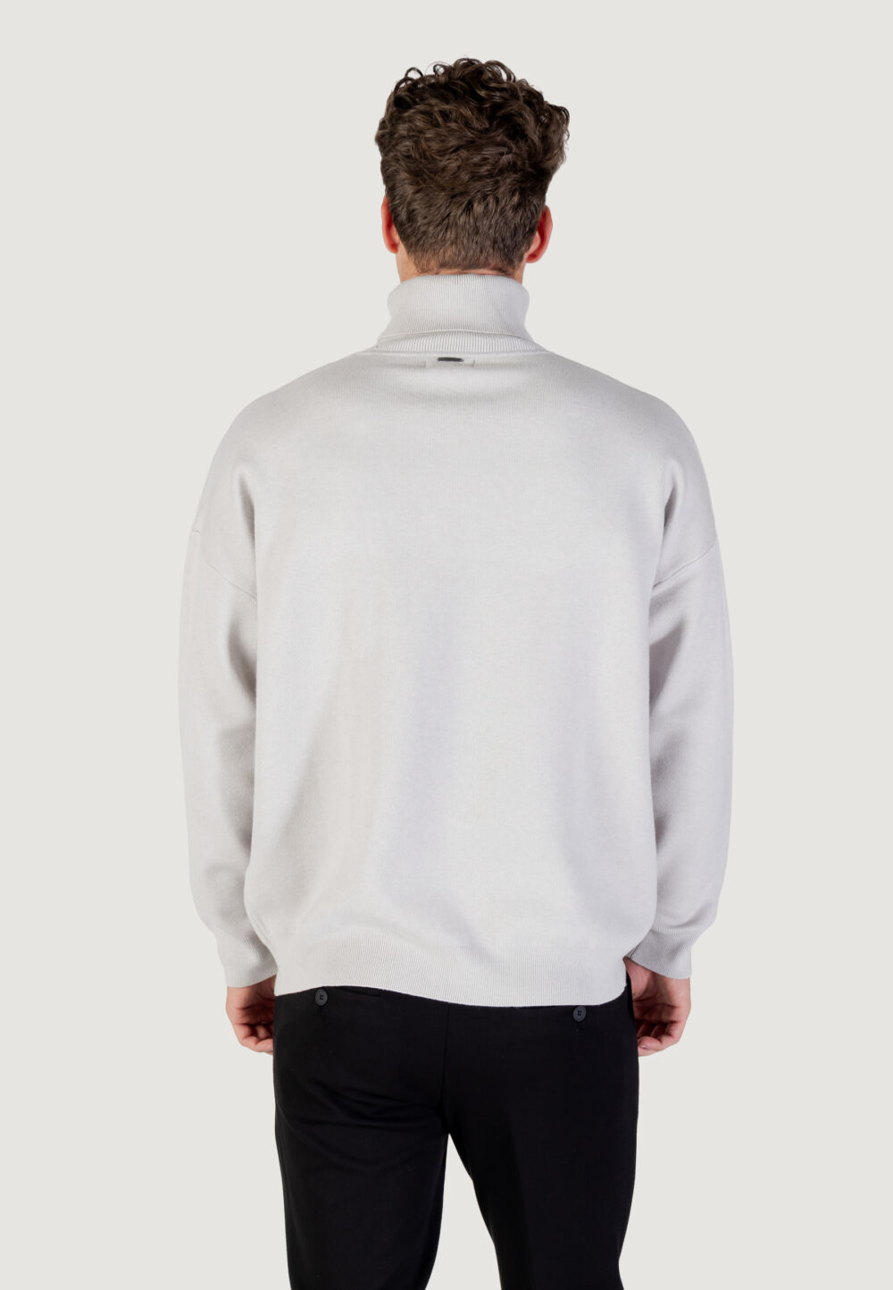 Maglia Antony Morato STUTTGART RELAXED FIT Grigio Chiaro - Foto 4