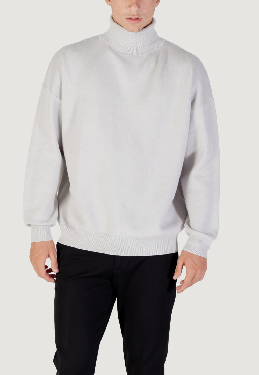 Maglia Antony Morato STUTTGART RELAXED FIT Grigio Chiaro - Foto 5