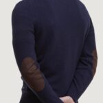 Maglia Barbour ESSENTIAL PATCH CREW Blue scuro - Foto 5