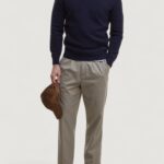 Maglia Barbour ESSENTIAL PATCH CREW Blue scuro - Foto 3
