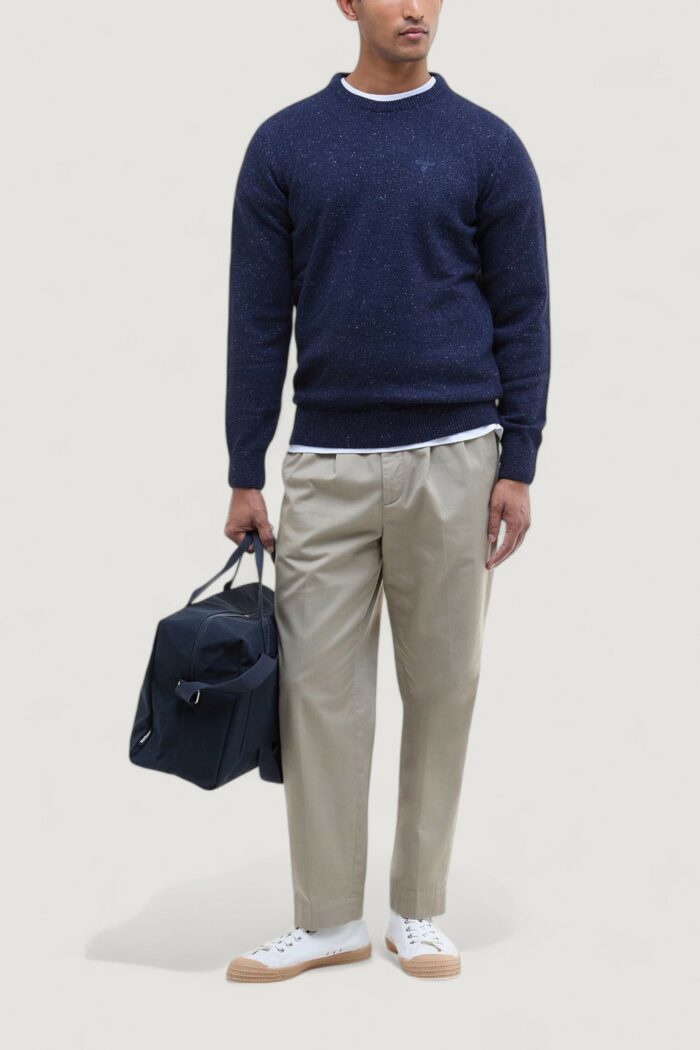 Maglia Barbour ESSENTIAL TISBURY CREW Blue scuro
