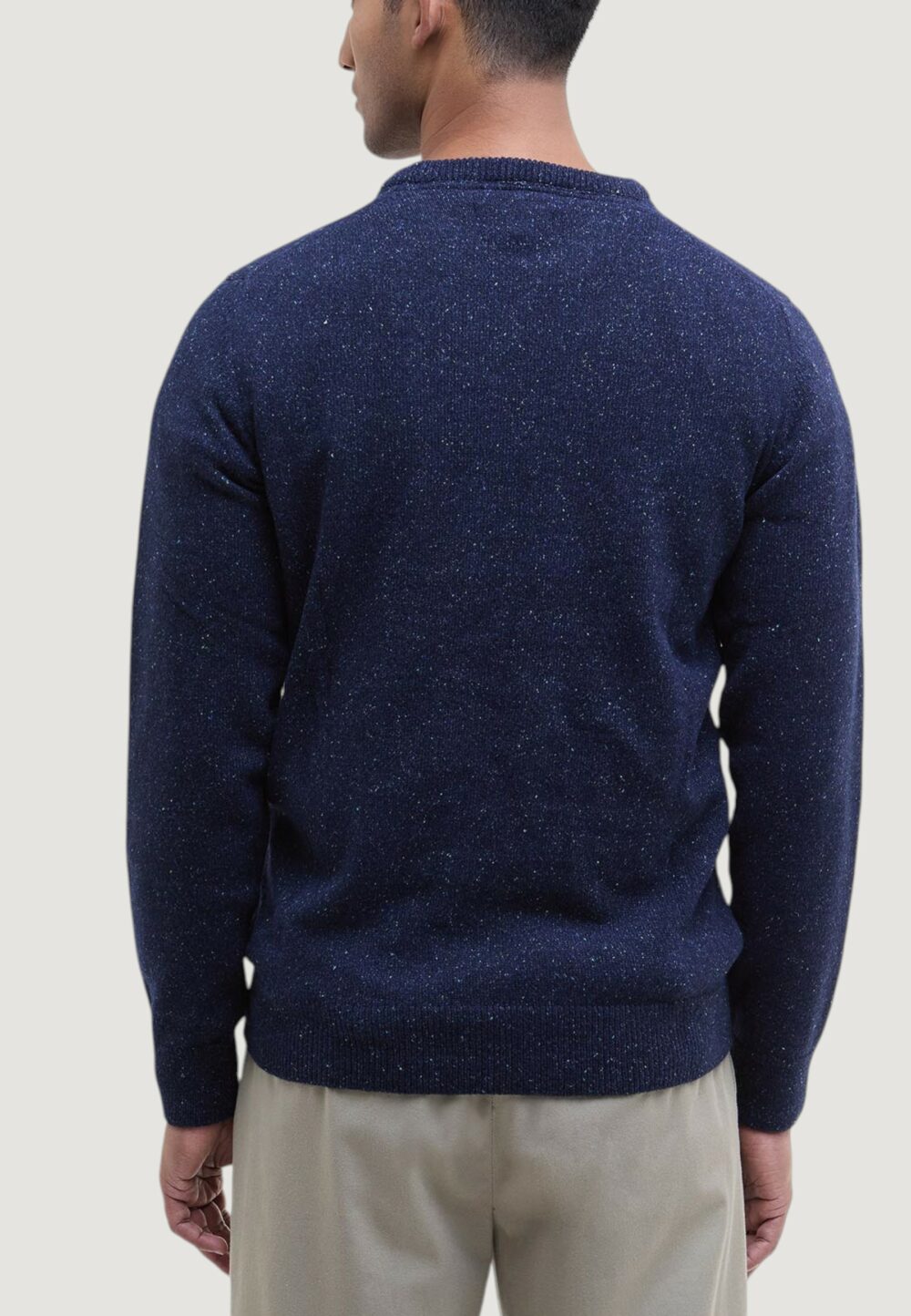 Maglia Barbour ESSENTIAL TISBURY CREW Blue scuro - Foto 4