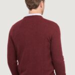 Maglia Barbour ESSENTIAL TISBURY CREW Bordeaux - Foto 3