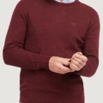 Maglia Barbour ESSENTIAL TISBURY CREW Bordeaux - Foto 1
