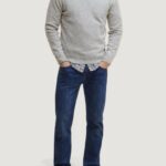 Maglia Barbour ESSENTIAL PATCH CREW Grigio Chiaro - Foto 3