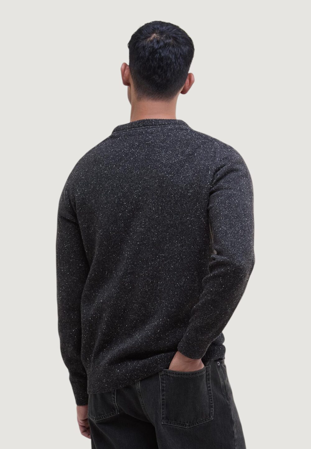 Maglia Barbour ESSENTIAL TISBURY CREW Nero - Foto 3