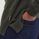 Maglia Barbour PENDLE CREW KNIT Verde Oliva - Foto 4