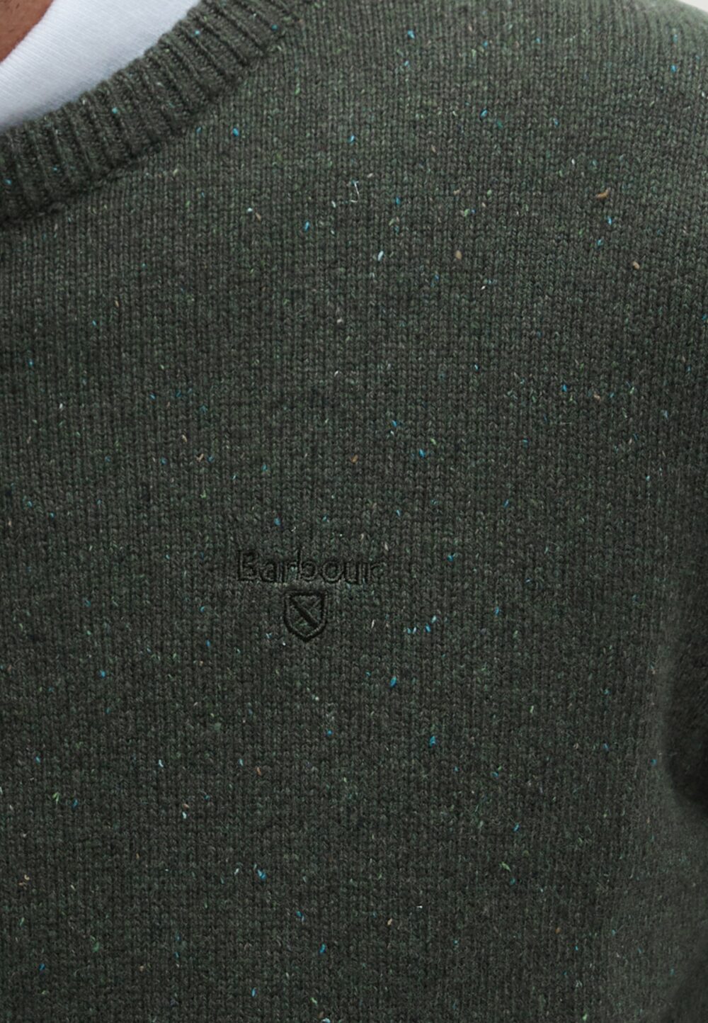 Maglia Barbour ESSENTIAL TISBURY CREW Verde Scuro - Foto 2