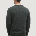 Maglia Barbour ESSENTIAL TISBURY CREW Verde Scuro - Foto 3