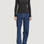 Maglia Calvin Klein Jeans LS WOVEN LABEL TURTL Nero - Foto 2
