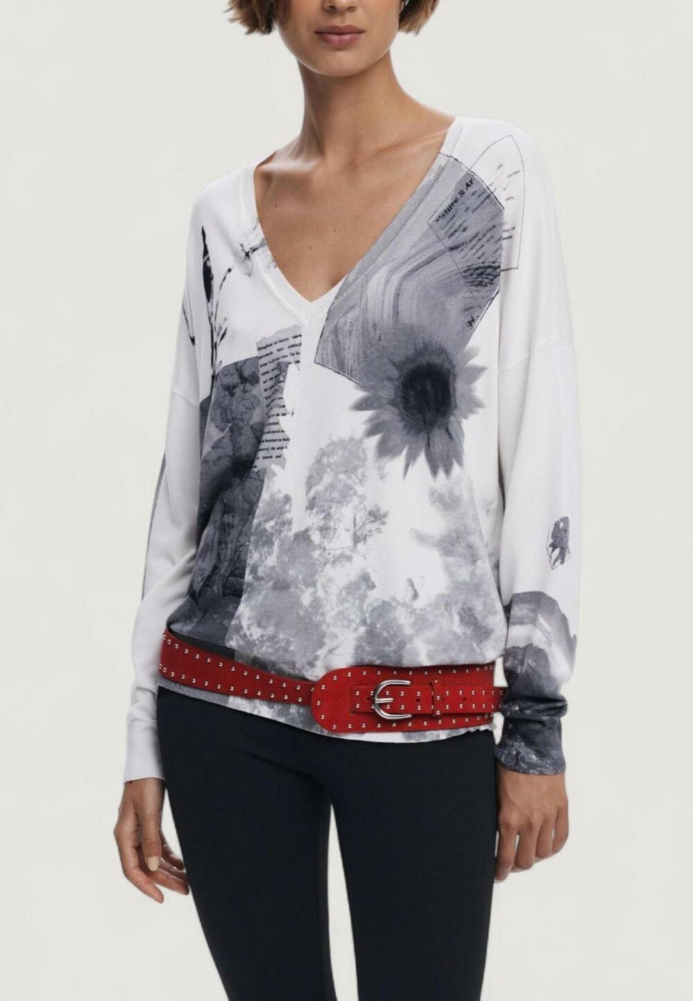Maglia Desigual JERS_GOTEMBURGO Bianco - Foto 1