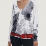 Maglia Desigual JERS_GOTEMBURGO Bianco - Foto 1
