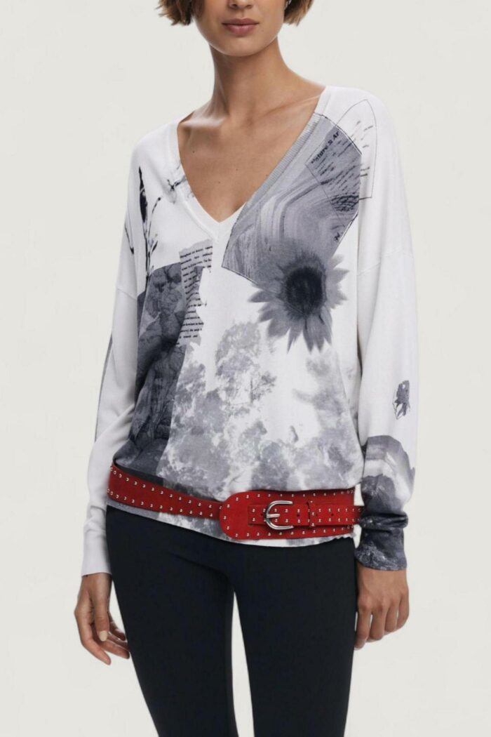 Maglia Desigual JERS_GOTEMBURGO Bianco – 25WWJF15