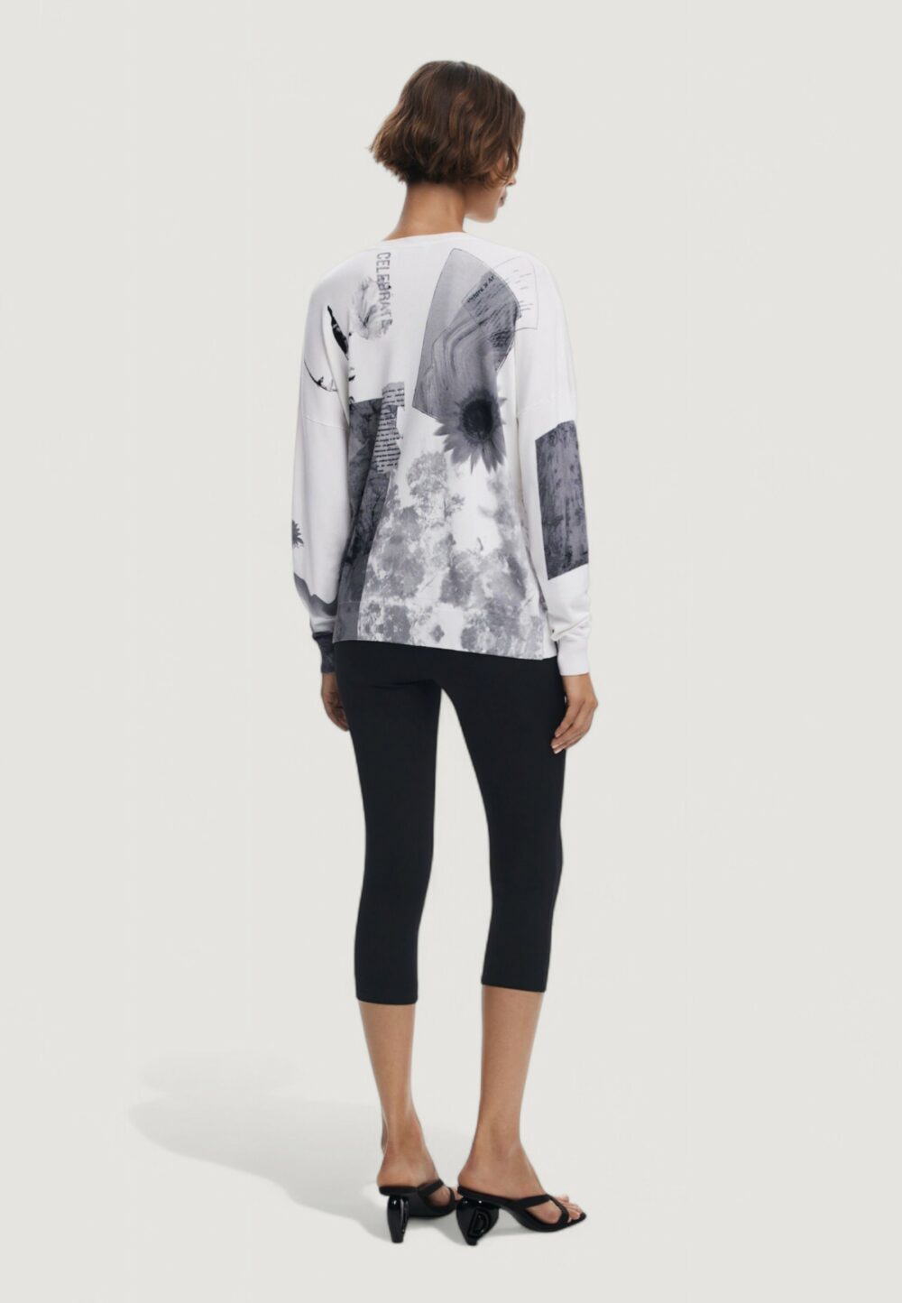 Maglia Desigual JERS_GOTEMBURGO Bianco - Foto 4