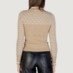 Maglia Guess LS MOCK NECK AUBREY 4G SWTR Beige - Foto 2