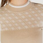 Maglia Guess LS MOCK NECK AUBREY 4G SWTR Beige - Foto 5