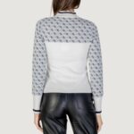Maglia Guess LS MOCK NECK AUBREY 4G SWTR Bianco - Blu - Foto 2