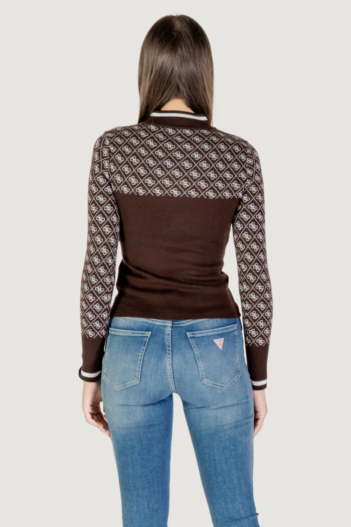 Maglia Guess LS MOCK NECK AUBREY 4G SWTR Marrone – W5BR24 Z3JD2