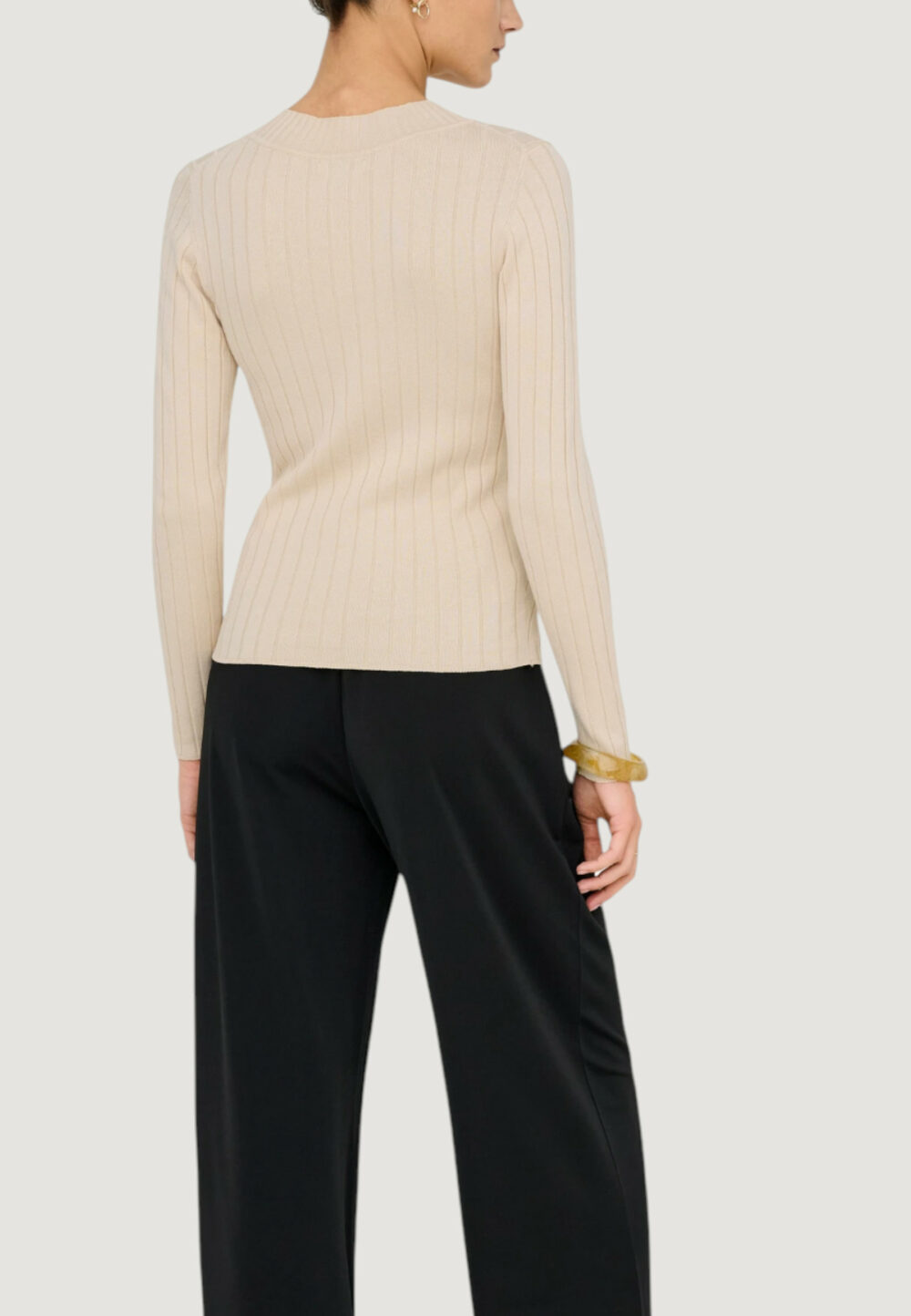 Maglia Jacqueline de Yong Jdykate L/S Pullover Knt Beige chiaro - Foto 2