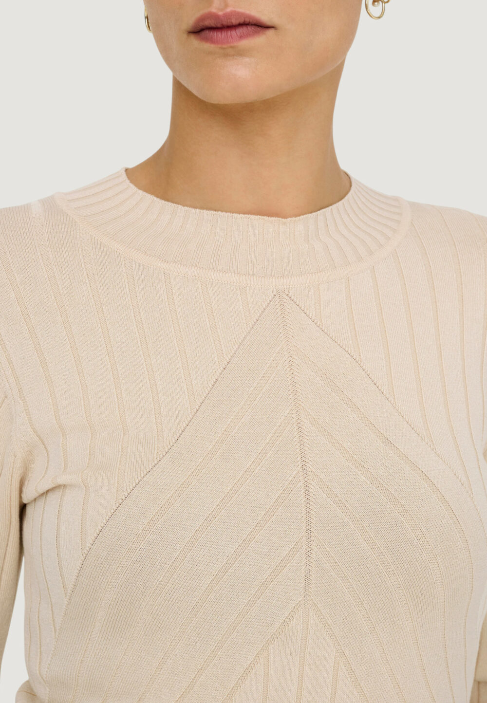 Maglia Jacqueline de Yong Jdykate L/S Pullover Knt Beige chiaro - Foto 4