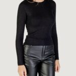 Maglia Jacqueline de Yong JDYPLUM LUREX L/S O-NECK PULLOVER KNT Black Silver - Foto 3