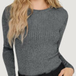 Maglia Jacqueline de Yong JDYPLUM LUREX L/S O-NECK PULLOVER KNT Blue scuro - Foto 3