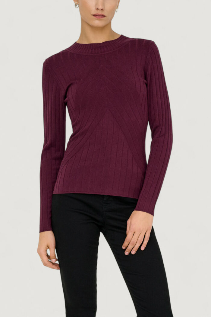 Maglia Jacqueline De Yong Jdykate L/S Pullover Knt Bordeaux