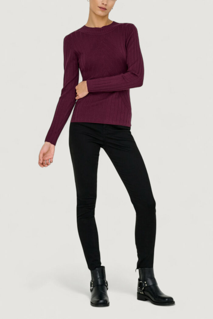 Maglia Jacqueline De Yong Jdykate L/S Pullover Knt Bordeaux