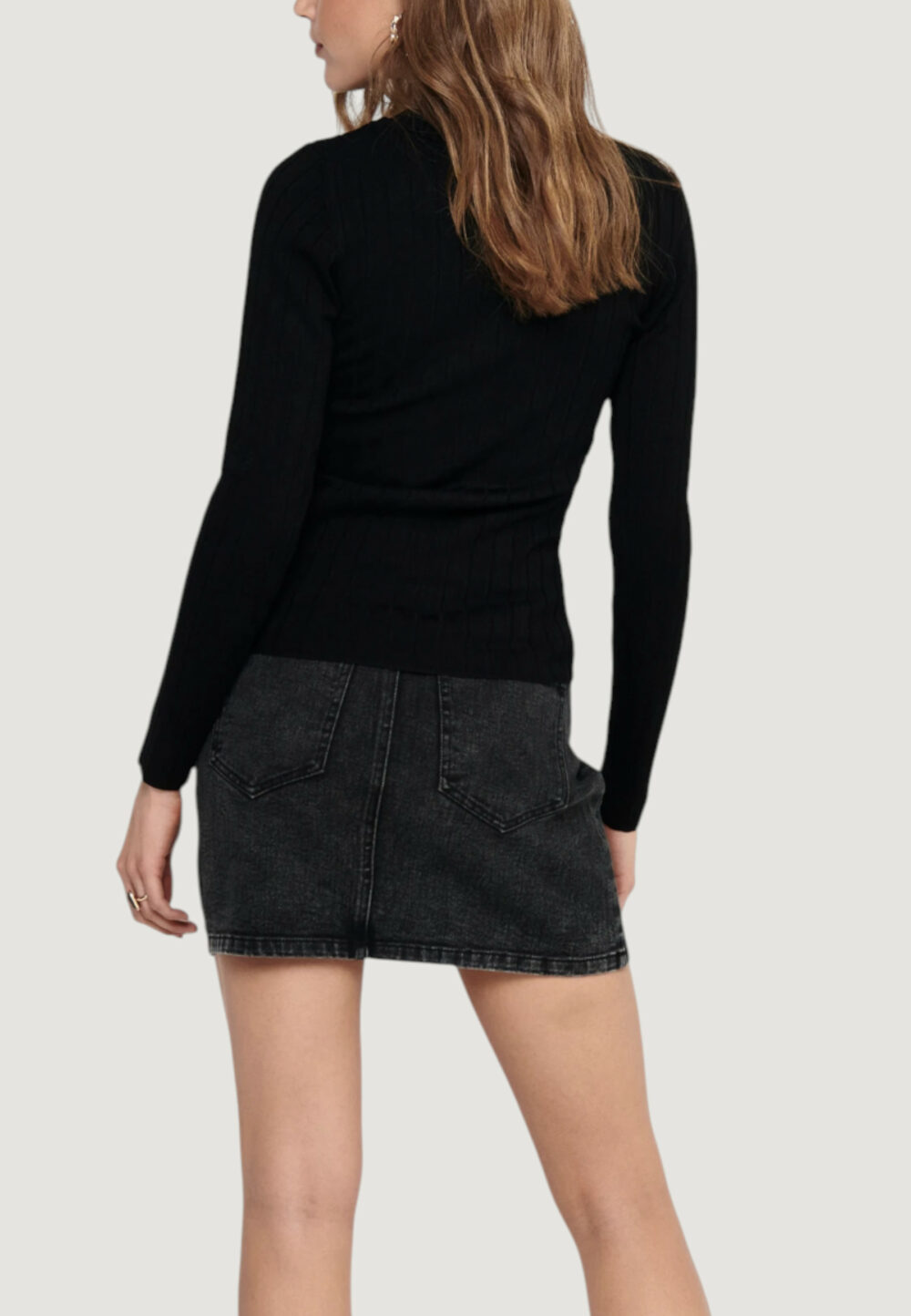 Maglia Jacqueline de Yong Jdykate L/S Pullover Knt Nero - Foto 2