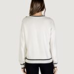 Maglia Liu-Jo ECS MAGLIA CHIUSA M/L Bianco - Nero - Foto 5