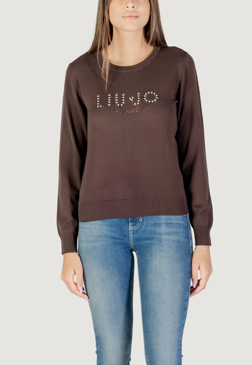 Maglia Liu-Jo ECS MAGLIA CHIUSA M/L Cioccolato - Foto 1