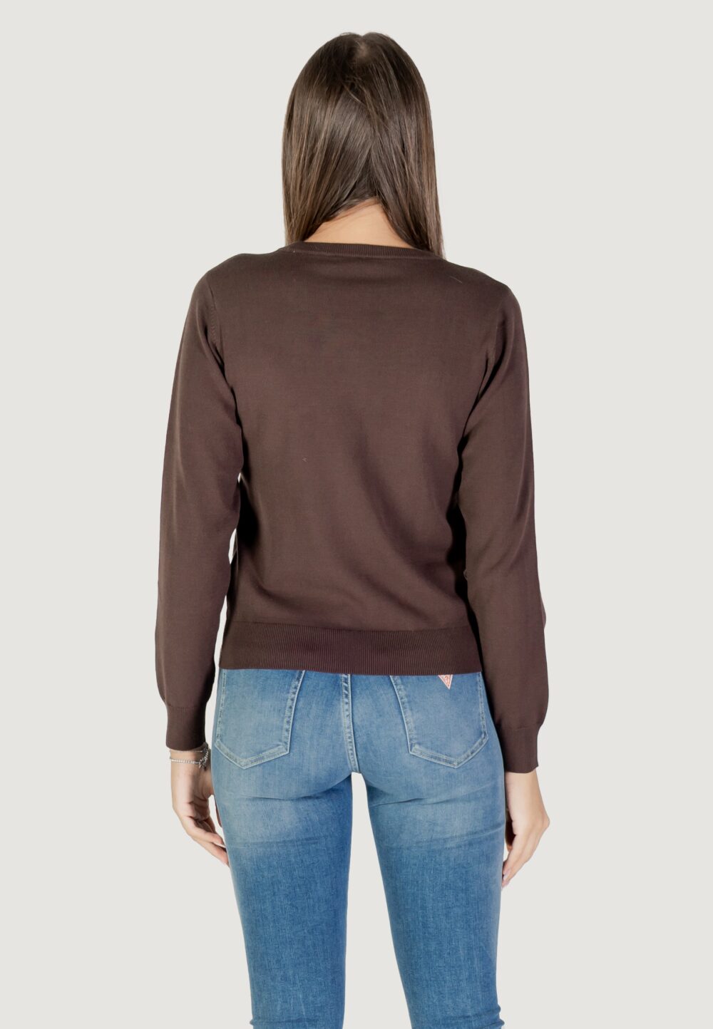 Maglia Liu-Jo ECS MAGLIA CHIUSA M/L Cioccolato - Foto 2