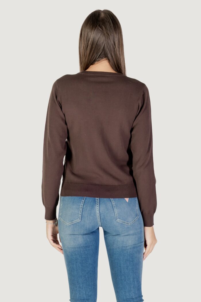 Maglia Liu-jo ECS MAGLIA CHIUSA M/L Cioccolato – TF5248 MS63L